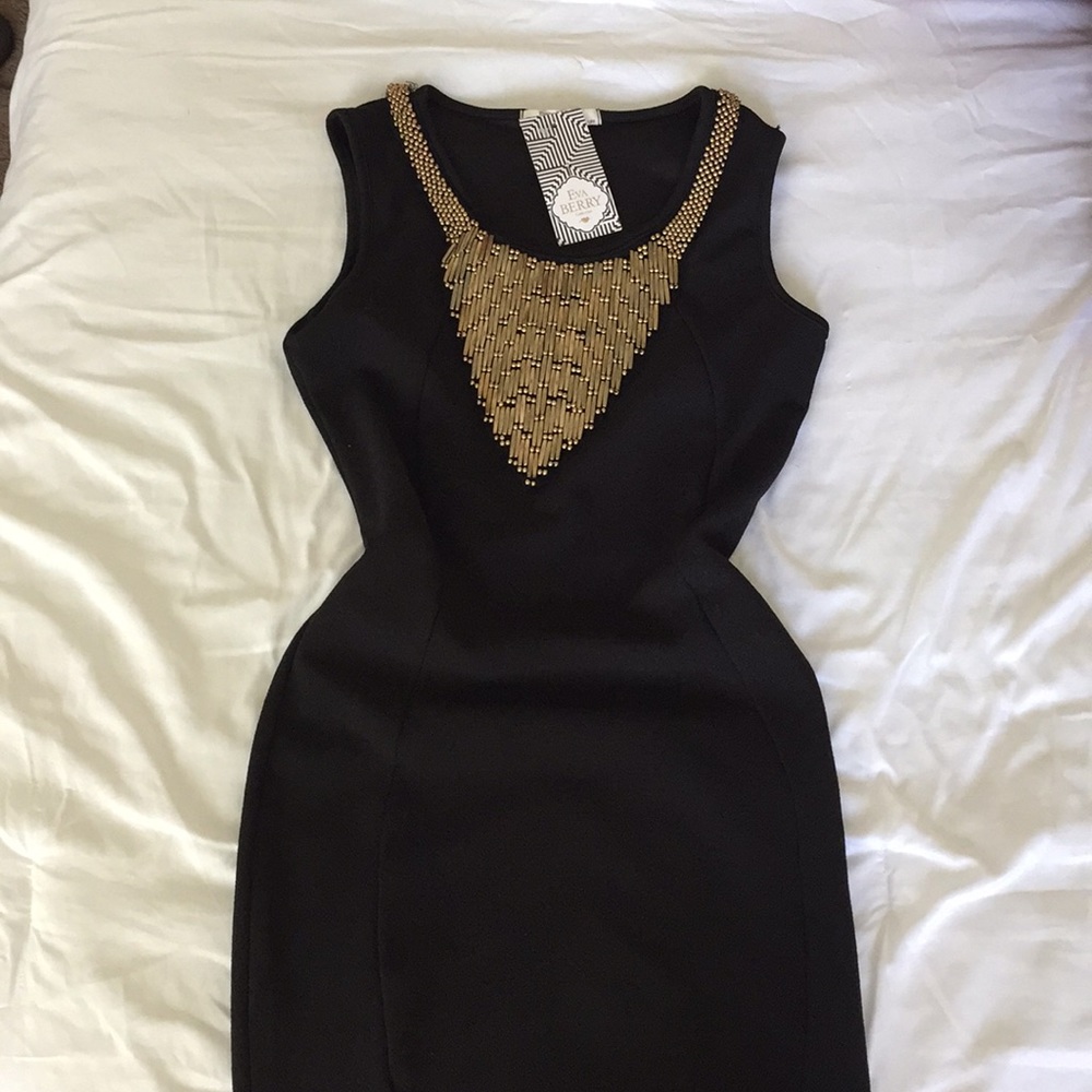Black mini dress